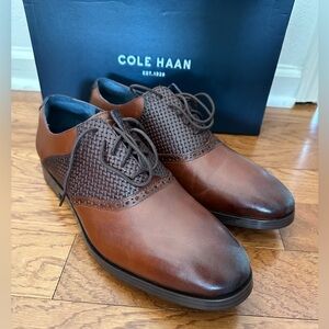Men’s Cole Haan Jefferson Grand Woven Saddle Oxfords Size 10